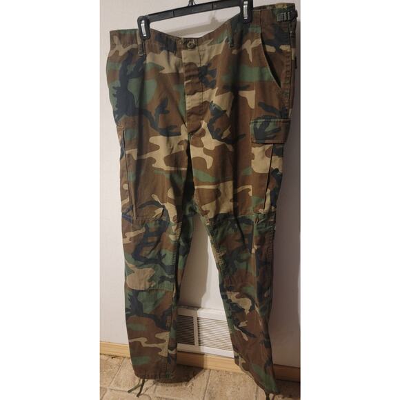 Propper Men's XL Long Tactical Camo Print Pants Pockets Baggy Adjustable Waist - Picture 1 of 11